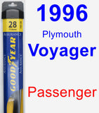 Passenger Wiper Blade for 1996 Plymouth Voyager - Assurance
