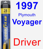 Driver Wiper Blade for 1997 Plymouth Voyager - Assurance