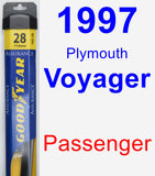 Passenger Wiper Blade for 1997 Plymouth Voyager - Assurance