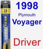 Driver Wiper Blade for 1998 Plymouth Voyager - Assurance