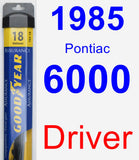 Driver Wiper Blade for 1985 Pontiac 6000 - Assurance