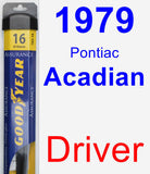 Driver Wiper Blade for 1979 Pontiac Acadian - Assurance