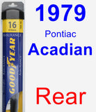 Rear Wiper Blade for 1979 Pontiac Acadian - Assurance