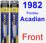 Front Wiper Blade Pack for 1982 Pontiac Acadian - Assurance