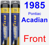 Front Wiper Blade Pack for 1985 Pontiac Acadian - Assurance