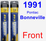 Front Wiper Blade Pack for 1991 Pontiac Bonneville - Assurance