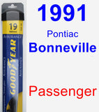 Passenger Wiper Blade for 1991 Pontiac Bonneville - Assurance