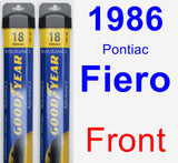 Front Wiper Blade Pack for 1986 Pontiac Fiero - Assurance