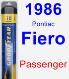 Passenger Wiper Blade for 1986 Pontiac Fiero - Assurance