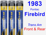 Front & Rear Wiper Blade Pack for 1983 Pontiac Firebird - Assurance