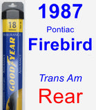 Rear Wiper Blade for 1987 Pontiac Firebird - Assurance