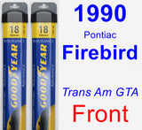 Front Wiper Blade Pack for 1990 Pontiac Firebird - Assurance