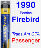 Passenger Wiper Blade for 1990 Pontiac Firebird - Assurance