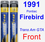 Front Wiper Blade Pack for 1991 Pontiac Firebird - Assurance