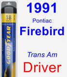 Driver Wiper Blade for 1991 Pontiac Firebird - Assurance