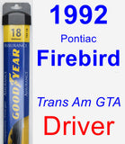 Driver Wiper Blade for 1992 Pontiac Firebird - Assurance