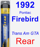 Rear Wiper Blade for 1992 Pontiac Firebird - Assurance