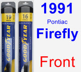 Front Wiper Blade Pack for 1991 Pontiac Firefly - Assurance