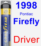 Driver Wiper Blade for 1998 Pontiac Firefly - Assurance