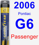 Passenger Wiper Blade for 2006 Pontiac G6 - Assurance