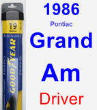 Driver Wiper Blade for 1986 Pontiac Grand Am - Assurance