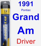 Driver Wiper Blade for 1991 Pontiac Grand Am - Assurance