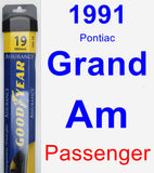 Passenger Wiper Blade for 1991 Pontiac Grand Am - Assurance