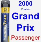 Passenger Wiper Blade for 2000 Pontiac Grand Prix - Assurance