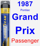 Passenger Wiper Blade for 1987 Pontiac Grand Prix - Assurance