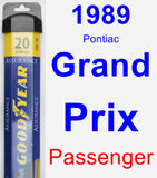 Passenger Wiper Blade for 1989 Pontiac Grand Prix - Assurance