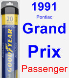 Passenger Wiper Blade for 1991 Pontiac Grand Prix - Assurance