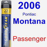 Passenger Wiper Blade for 2006 Pontiac Montana - Assurance