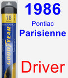 Driver Wiper Blade for 1986 Pontiac Parisienne - Assurance