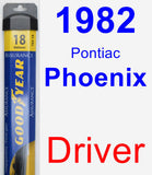 Driver Wiper Blade for 1982 Pontiac Phoenix - Assurance