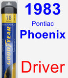 Driver Wiper Blade for 1983 Pontiac Phoenix - Assurance