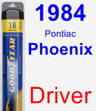 Driver Wiper Blade for 1984 Pontiac Phoenix - Assurance