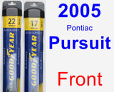 Front Wiper Blade Pack for 2005 Pontiac Pursuit - Assurance