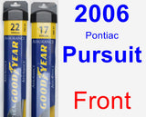 Front Wiper Blade Pack for 2006 Pontiac Pursuit - Assurance