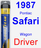 Driver Wiper Blade for 1987 Pontiac Safari - Assurance