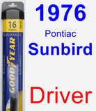 Driver Wiper Blade for 1976 Pontiac Sunbird - Assurance