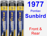 Front & Rear Wiper Blade Pack for 1977 Pontiac Sunbird - Assurance