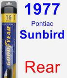 Rear Wiper Blade for 1977 Pontiac Sunbird - Assurance