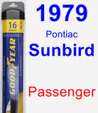 Passenger Wiper Blade for 1979 Pontiac Sunbird - Assurance