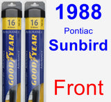 Front Wiper Blade Pack for 1988 Pontiac Sunbird - Assurance