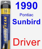 Driver Wiper Blade for 1990 Pontiac Sunbird - Assurance