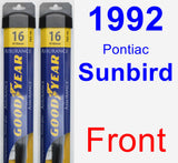 Front Wiper Blade Pack for 1992 Pontiac Sunbird - Assurance