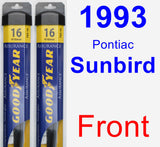 Front Wiper Blade Pack for 1993 Pontiac Sunbird - Assurance