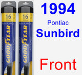 Front Wiper Blade Pack for 1994 Pontiac Sunbird - Assurance