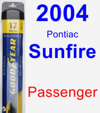 Passenger Wiper Blade for 2004 Pontiac Sunfire - Assurance