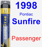 Passenger Wiper Blade for 1998 Pontiac Sunfire - Assurance